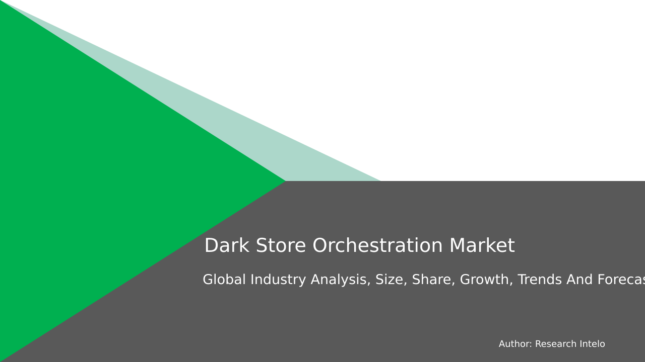 Dark Store Orchestration Market Research Report 2033